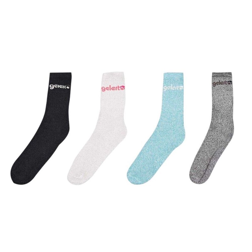Gelert Mens Boot Socks (Pack of 4) / Brown/Gray/Black